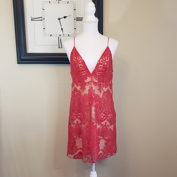 Free People | Night Shimmer Mini Dress - Picture 4 of 7